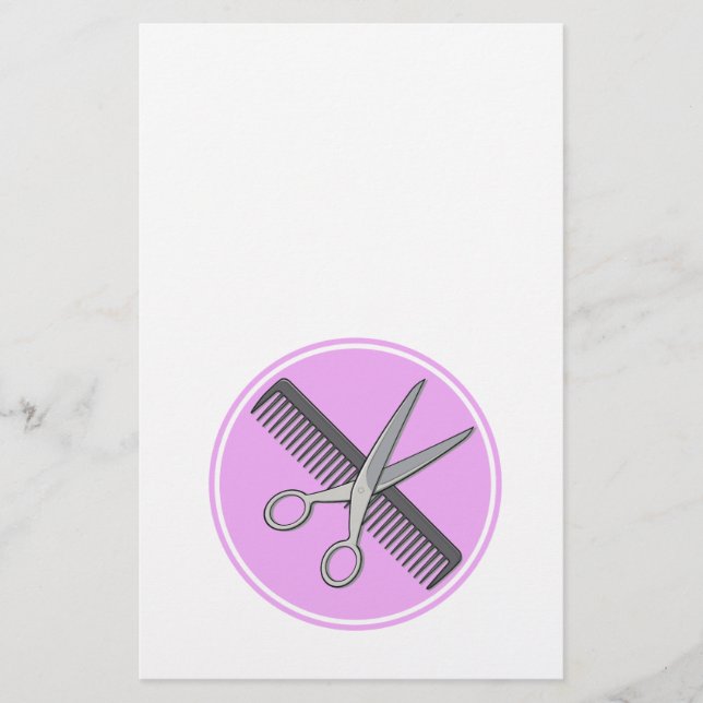 Barber Scissor and Comb Flyer (Front)