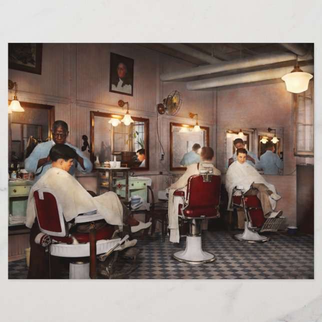 Barber - Senators-only barbershop 1937 Flyer (Front)