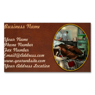 Barber - Shave - Pennepacker's barber shop 1942 Magnetic Business Card