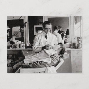 Barber Shop, 1923 Postcard