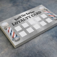 Barber Shop Barbershop Modern Silver Loyalty