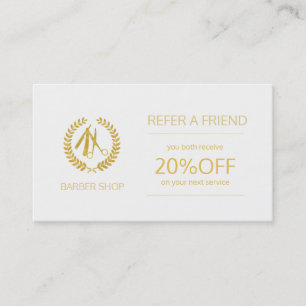 Barber shop beige tan et blanc modèle de référence