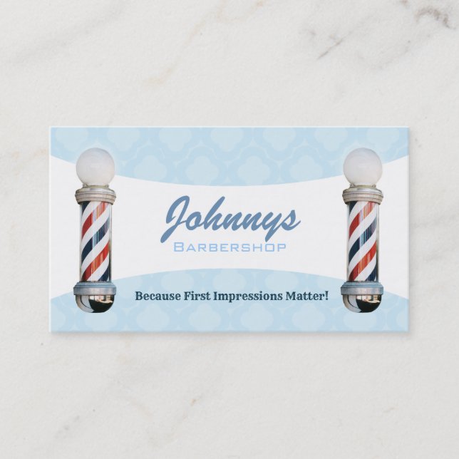 Barber Shop Business Cards (Front)