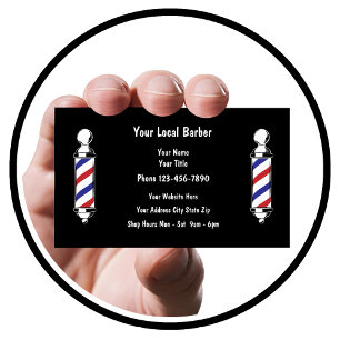 Barber Shop Cartes de visite simples