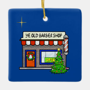 Barber Shop Christmas Ornament