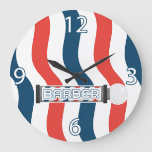 Barber Shop Clock - Customizable