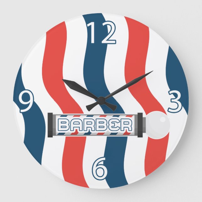 Barber Shop Clock - Customizable (Front)
