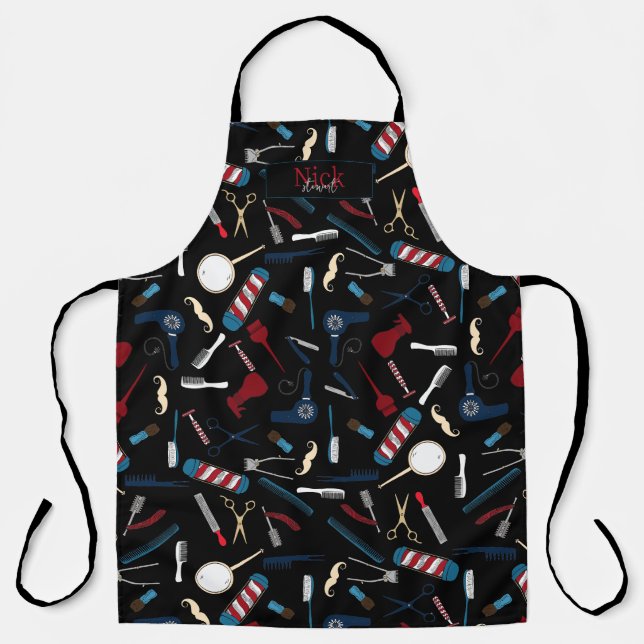 Barber Shop Custom Apron (Front)