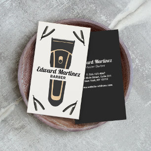 Barber Shop Electric Clipper, Razor Business Card