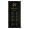 Barber shop gold black leather look price list