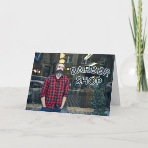 Barber Shop Greeting Card