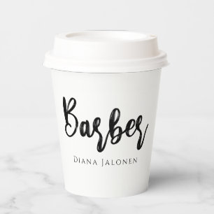 Barber Shop Hair Scissors Stylist Paper Cups