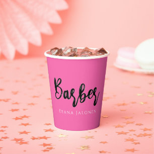 Barber Shop Hair Scissors Stylist Paper Cups
