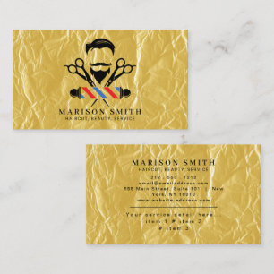 Barber Shop Hair Stylist Business Card