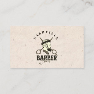 Barber Shop Hair Stylist Business Card