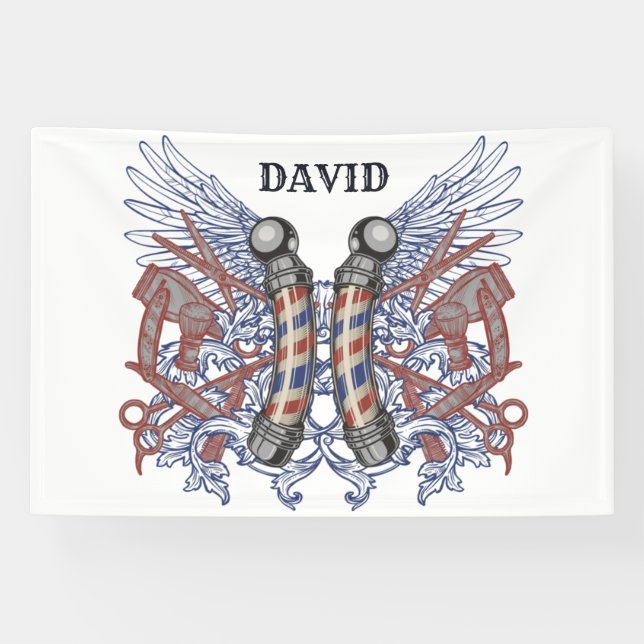 Barber Shop Hairdresser Personalize Banner (Horizontal)