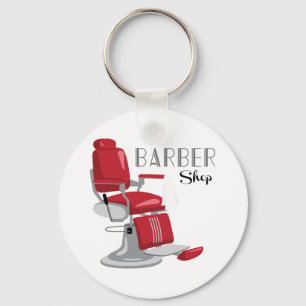 Barber Shop Keychain