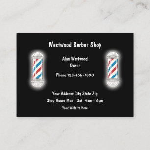Barber Shop Large Business Cards