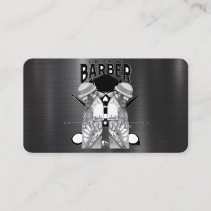 Barber shop logo / skull business card