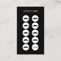 Barber Shop Loyalty Punch Card