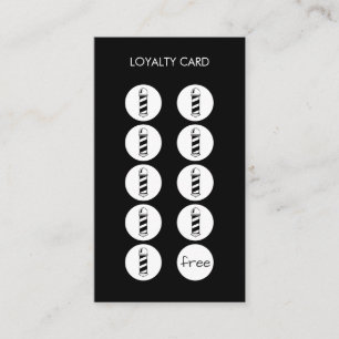 Barber Shop Loyalty Punch Card