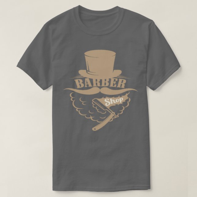 Barber Shop Man T-Shirt (Design Front)