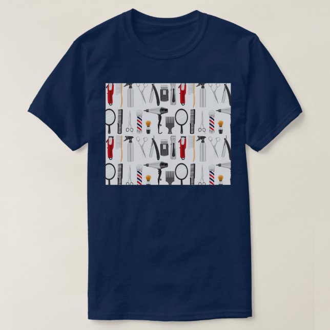 Barber Shop Neck Gator Barber T-Shirt (Design Front)