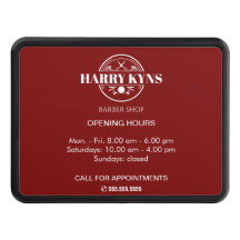 Barber shop opening hours custom