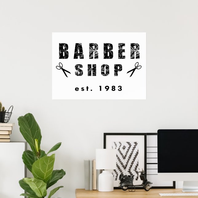 Barber shop poster (Home Office)