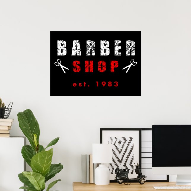 Barber shop poster (Home Office)