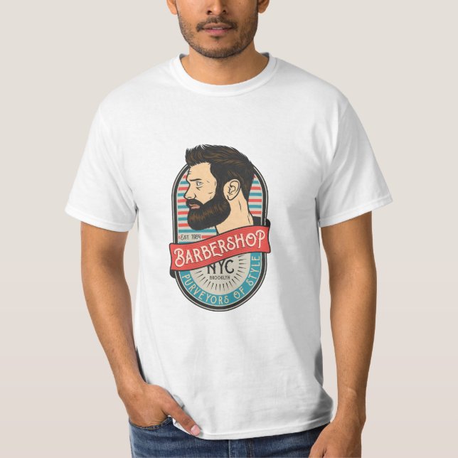 Barber Shop Pride" T-Shirt Logo (Front)