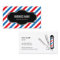 Barber Shop Professional Blue & Red Stripes
