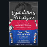 Barber Shop & Salon Customizable Coupon Template F Flyer<br><div class="desc">Remain visible and in front of the competiton by customizing,  printing and handing out these effective barber shop flyers to all who can utilize your barber/salon services. Keep or replace eplacing the barber cuts/images in backround with your own.</div>
