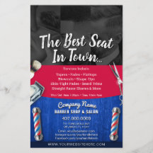 Barber Shop & Salon Customizable Coupon Template
