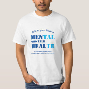 BARBER SHOP TALK Men's Mental Health PERSONALIZED T-Shirt