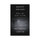 Barber Shop w/Straight Razor Image in Dark Grey