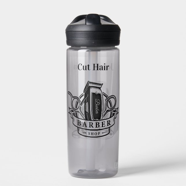 Barber Shop Water Bottle (Front)