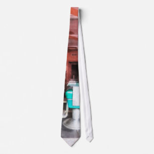 Barber Shop With Green Barber Chairs Tie