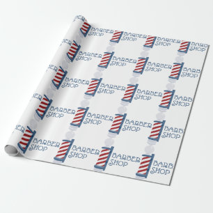Barber Shop Wrapping Paper