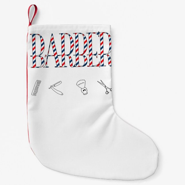 Barber Small Christmas Stocking (Front)