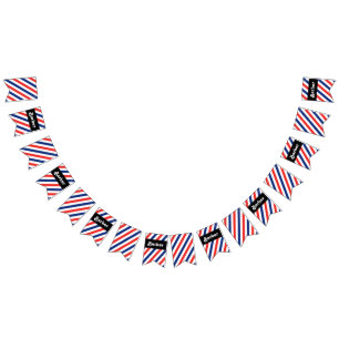 Barber Stripes Bunting Flags