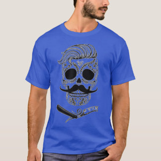 Barber Sugar Skull T-Shirt
