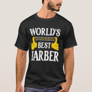 Barber Surname Team Family Last Name World's Best T-Shirt