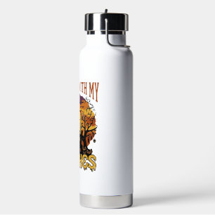 Barber Tattoo Biker Hybrid Cat Barber Tattoo Biker Water Bottle