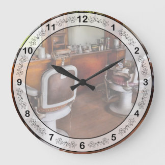 Barber - The Hair Stylist Large Clock