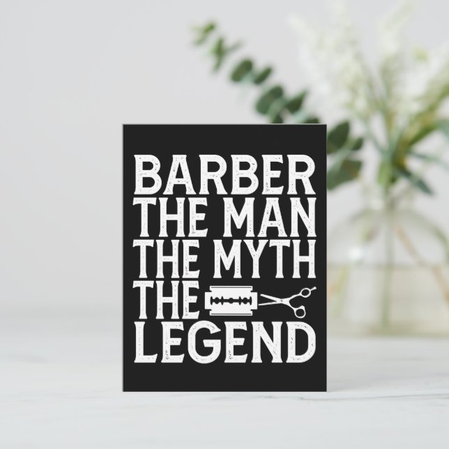  Barber The Man 2024 Postcard (Standing Front)