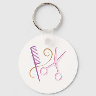 Barber Tools Keychain