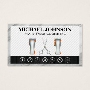 Barber Tools   Punch Card