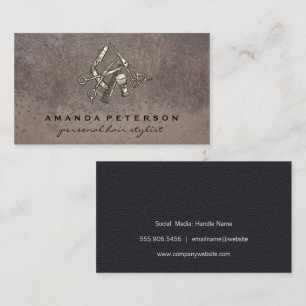 Barber Tools   Stylist Business Card