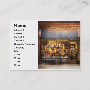 Barber - Towne Barber Shop, Name, Address 1, Ad... Business Card